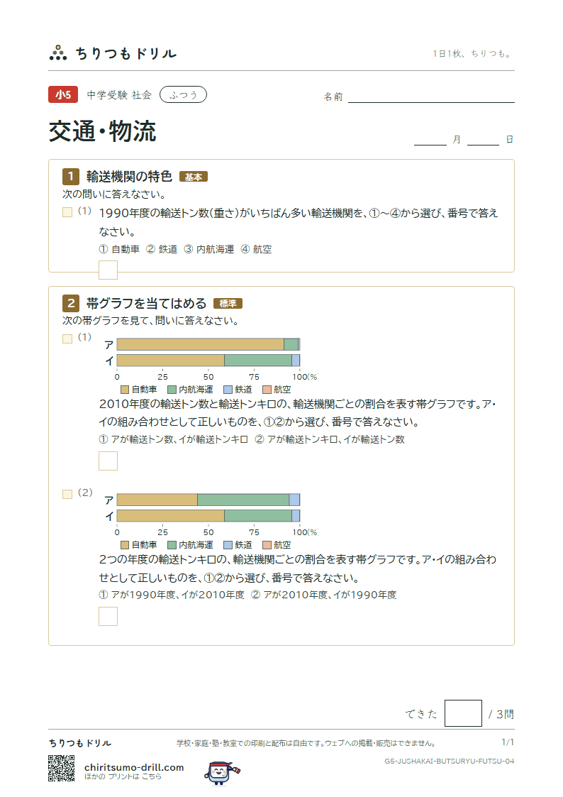 交通・物流 ふつう その4の見本