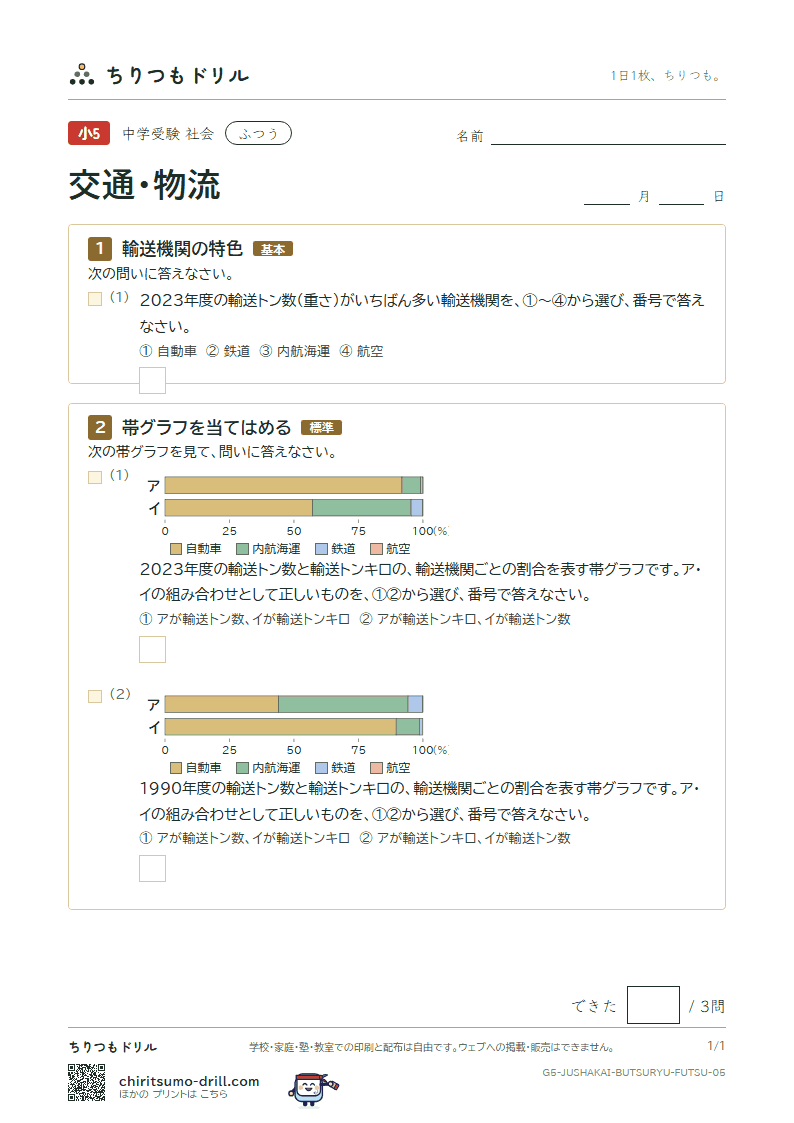 交通・物流 ふつう その5の見本