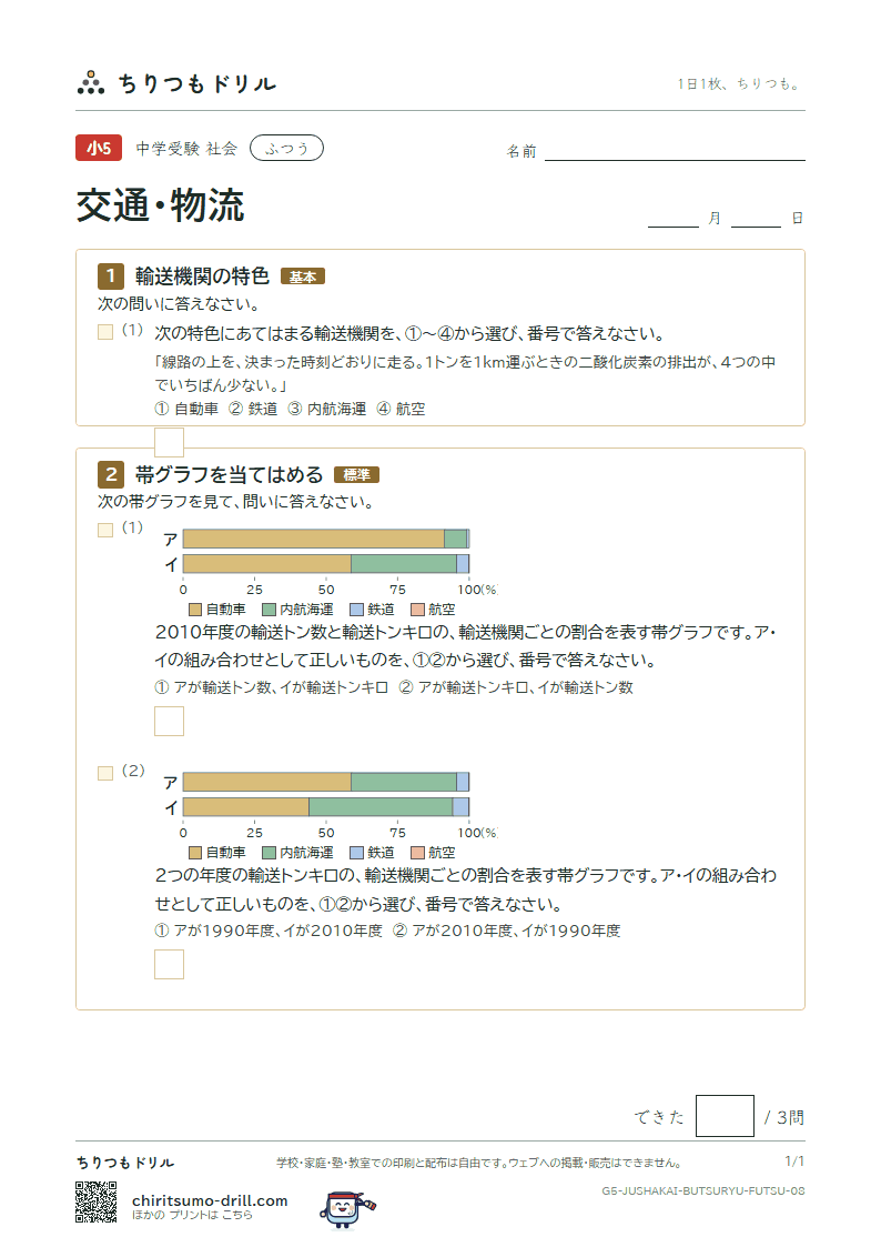 交通・物流 ふつう その8の見本