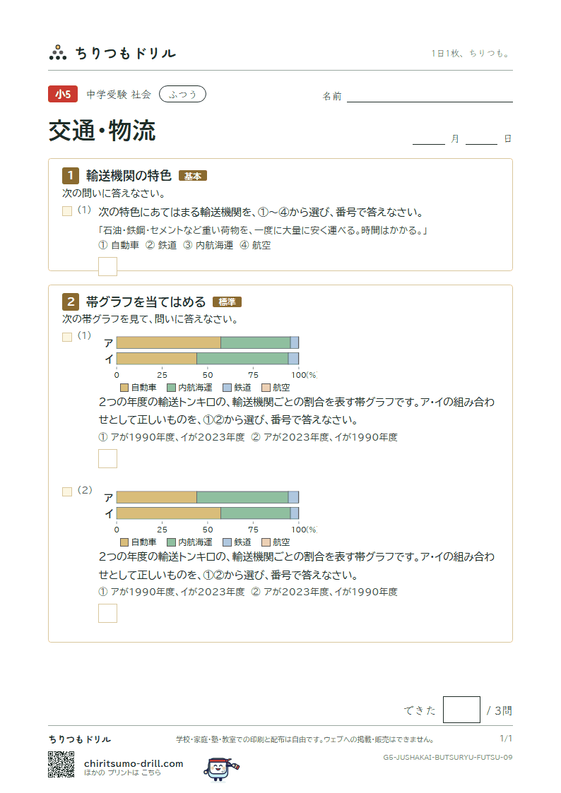 交通・物流 ふつう その9の見本